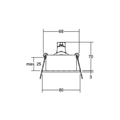 Brumberg Leuchten Einbaustrahler GX5,3 schwenkbar, schwarz 0063.80