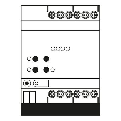 Jung KNX Universal-Dimmaktor LED, 4-fach ch, 4 TE 39004 1S R