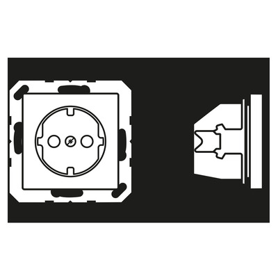 Jung SCHUKO Steckdose 16A 250 V, alpinweiß A 1521 WW