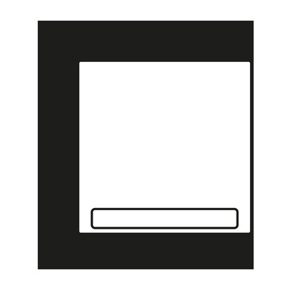 Jung Wippe mit Schriftfeld 1-fach ch,anthrazit matt A 590 BF NA ANM