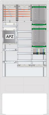ABN Zähleranschlusssäule 2 ZPVert.5R APZ 4pol SZ207ZA2401R