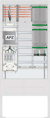 ABN Zähleranschlusssäule 2 ZPVert.5R APZ 5pol SZ207ZA2503R