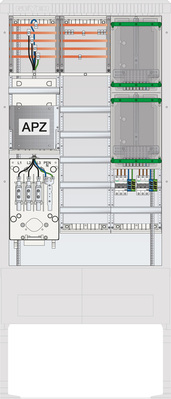 ABN Zähleranschlusssäule 2 ZPVert.5R APZ 5pol SZ207ZA2506R
