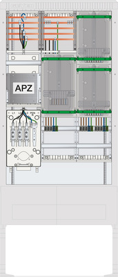ABN Zähleranschlusssäule 3 ZP APZ 5pol SZ207ZA3504