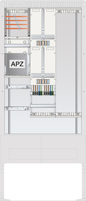 ABN Zähleranschlusssäule 2 ZPAPZ Leerpl. 4pol SZ207ZL2400A