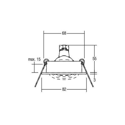 Brumberg Leuchten Einbaustrahler GX5,3 rund, weiß 0063.17