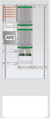 ABN Zähleranschlusssäule 2 ZPAPZ Leerpl. 5pol SZ207ZL2501A