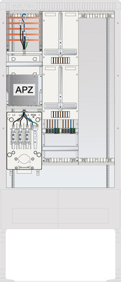 ABN Zähleranschlusssäule 2 ZPAPZ Leerpl. 5pol SZ207ZL2502A