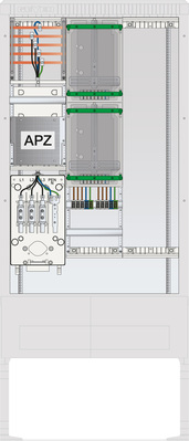 ABN Zähleranschlusssäule 2 ZPAPZ Leerpl. 5pol SZ207ZL2503A