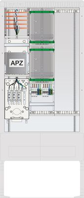 ABN Zähleranschlusssäule 2 ZPAPZ Leerpl. 5pol SZ207ZL2505A
