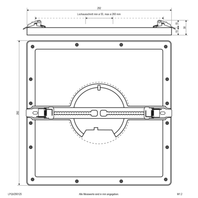 EVN Lichttechnik LED-Panel LPQV290125