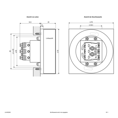 EVN Lichttechnik LED-Wandeinbauleuchte LQ41802WK
