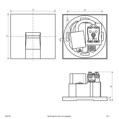 EVN Lichttechnik LED-Wandeinbauleuchte W240102