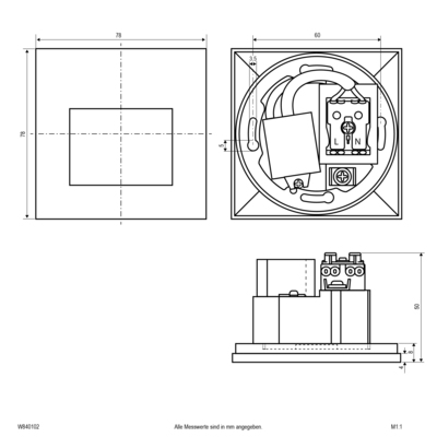 EVN Lichttechnik LED-Wandeinbauleuchte W840102
