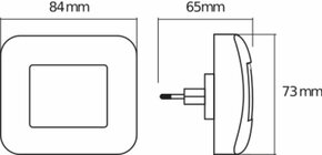Ledvance LED-Nachtlicht LUNETTA Hall White