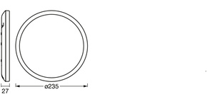 Ledvance Deckenleuchte 235mm , weiß ORBIS #4058075752825