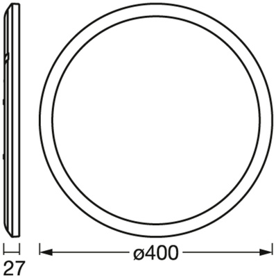 Ledvance Deckenleuchte 400mm , weiß ORBIS #4058075752849