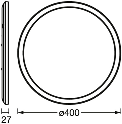 Ledvance Deckenleuchte 400mm , weiß SMART #4058075752764