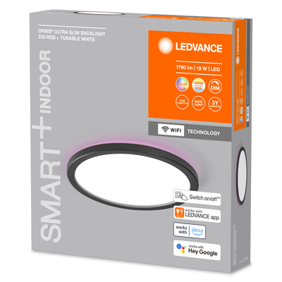Ledvance Deckenleuchte 235mm , schwarz SMART #4058075752788