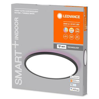 Ledvance Deckenleuchte 400mm , schwarz SMART #4058075752801