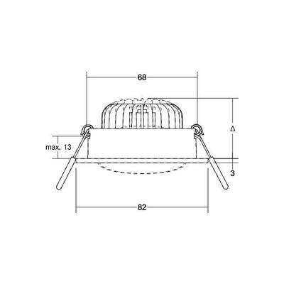 Brumberg Leuchten Einbaustrahler ohne Fassung 27063170