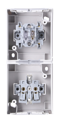 Panasonic Steckdose/Wechselsch-Kombi senkr.FR-AP IP54 gr 90591098-DE