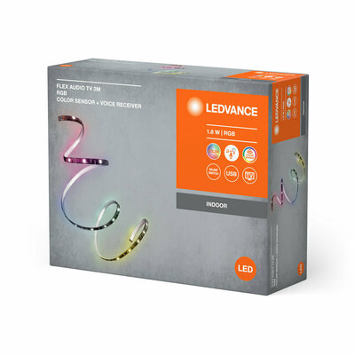 Ledvance LED-Stripe, Sounderkennung 2m, RGB, weiß Flex #4099854095283