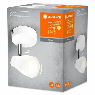 Ledvance LED-Leuchte 1x GU10 2700K, weiß LED S #4058075826410