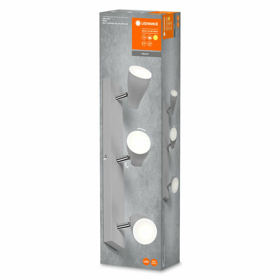 Ledvance LED-Leuchte 3x GU10 2700K, grau LED S #4058075826533