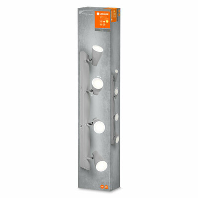 Ledvance LED-Leuchte 4x GU10 2700K, grau LED S #4058075826557