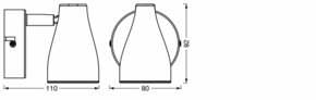 Ledvance LED-Leuchte 1x GU10 2700K, schwarz LED S #4058075826571
