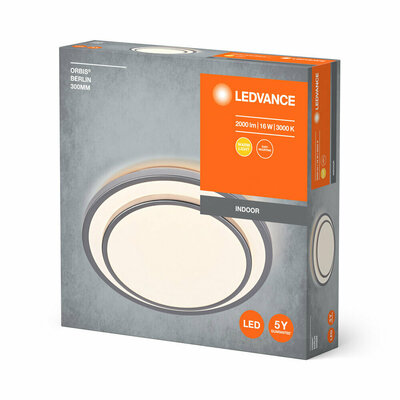 Ledvance LED-Deckenleuchte 3000K, silber Orbis #4058075829305