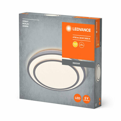 Ledvance LED-Deckenleuchte 3000K, silber Orbis #4058075829343