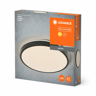 Ledvance LED-Deckenleuchte 3000K, schwarz Orbis #4058075832732