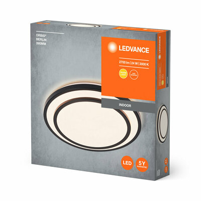 Ledvance LED-Deckenleuchte 3000K, schwarz Orbis #4058075832794