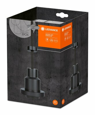 Ledvance Pendelleuchte E27 schwarz Vinta #4058075227996