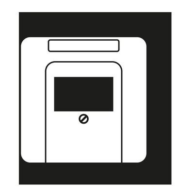 Jung Abdeckung Schriftfeld alpinweiß für TAE-Dose CD 569 TNA WW