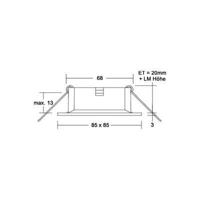 Brumberg Leuchten Einbaudownlight ohne Fassung 27067170