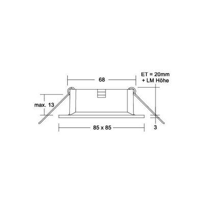 Brumberg Leuchten Einbaudownlight ohne Fassung 27067180
