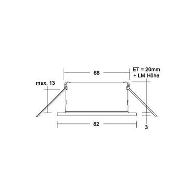 Brumberg Leuchten Einbaudownlight ohne Fassung 27068170