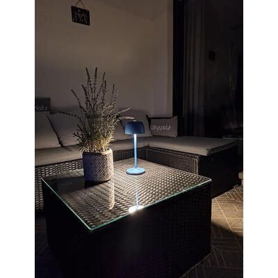 Brumberg Leuchten LED-Akkutischleuchte 3000 K blau 65401003BL