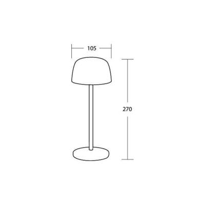 Brumberg Leuchten LED-Akkutischleuchte 3000 K sandbeige 65401003SB