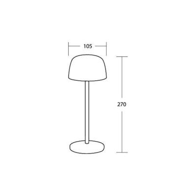 Brumberg Leuchten LED-Akkutischleuchte 3000 K schwarz 65401183