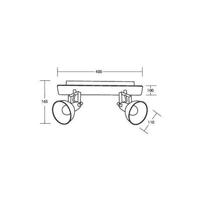 Brumberg Leuchten Anbauleuchte 2x E14 57112180