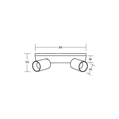 Brumberg Leuchten Anbauleuchte 2x GU10 57132180