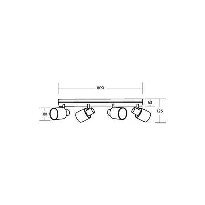 Brumberg Leuchten Anbauleuchte 4x E14 57234000