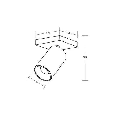 Brumberg Leuchten Anbauleuchte 1x GU10 57122180