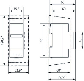 Theben Betriebsstundenzähler 35x128mm BZ 148