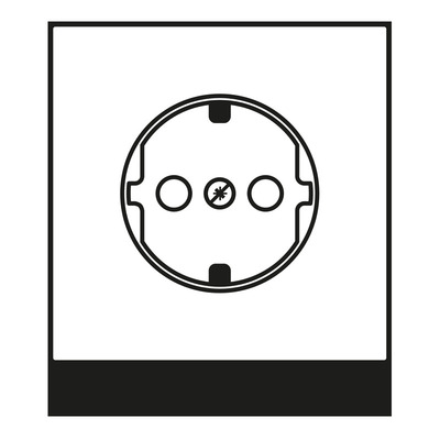 Jung Abdeckung schneeweiß matt LS 1520 KIPL WWM