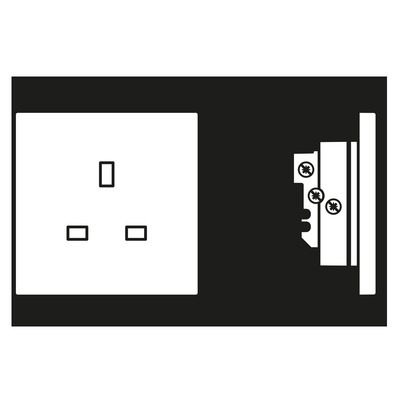 Jung Steckdose 13A 250V LS 3521 SWM